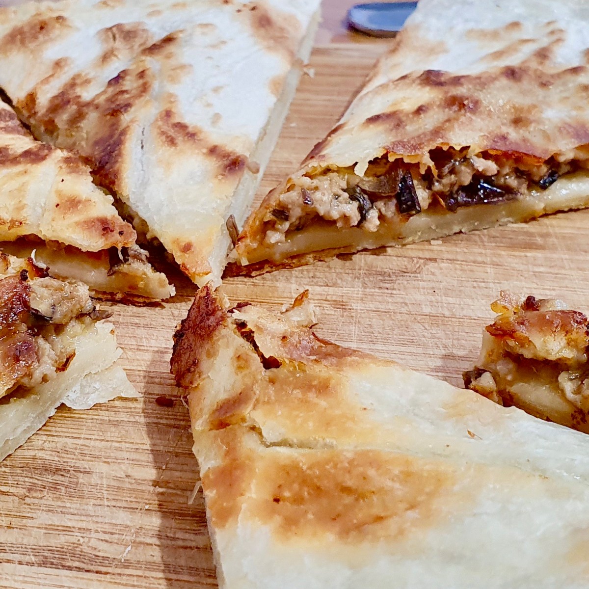 Cheesy Thai Red Curry Pork Stuffed&nbsp;Paratha