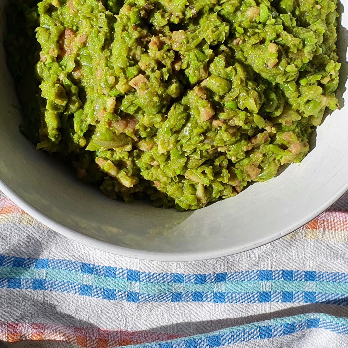 Bacon Mashed Peas