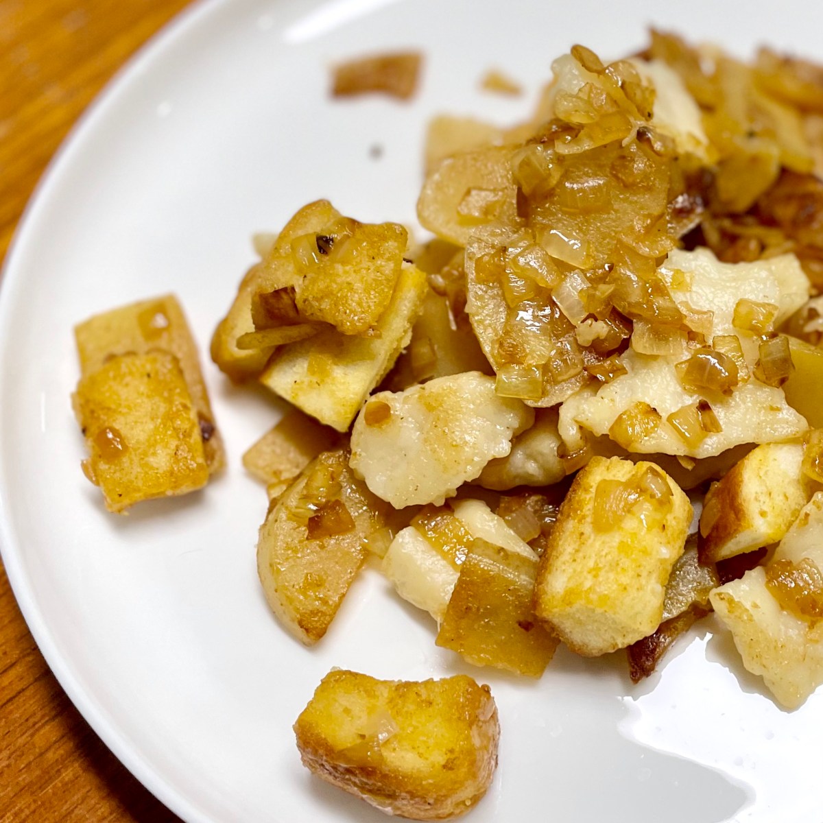 Oma’s Pumble and Knockle (Hungarian Paprika Potatoes with Bread and&nbsp;Nokedli)