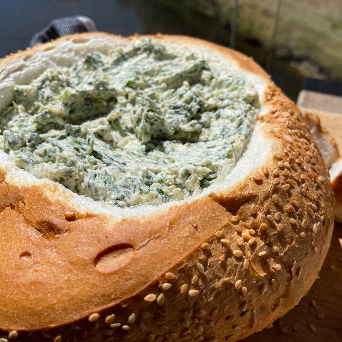 French Onion Spinach Dip ‘Cob&nbsp;Loaf’