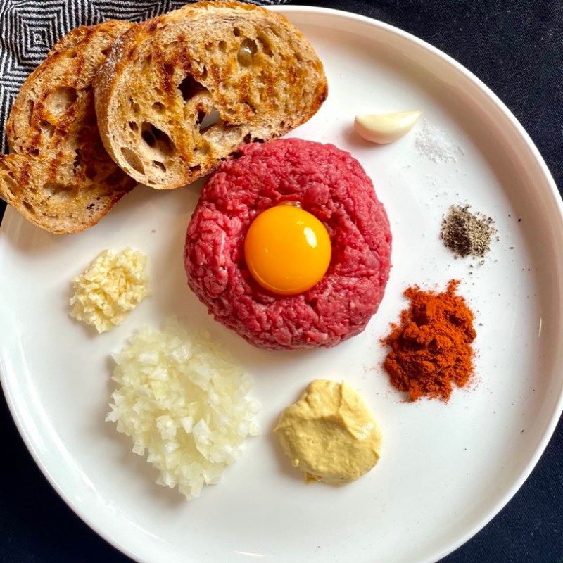 Czech Steak Tartare (Tatarský&nbsp;Biftek/Tatarák)