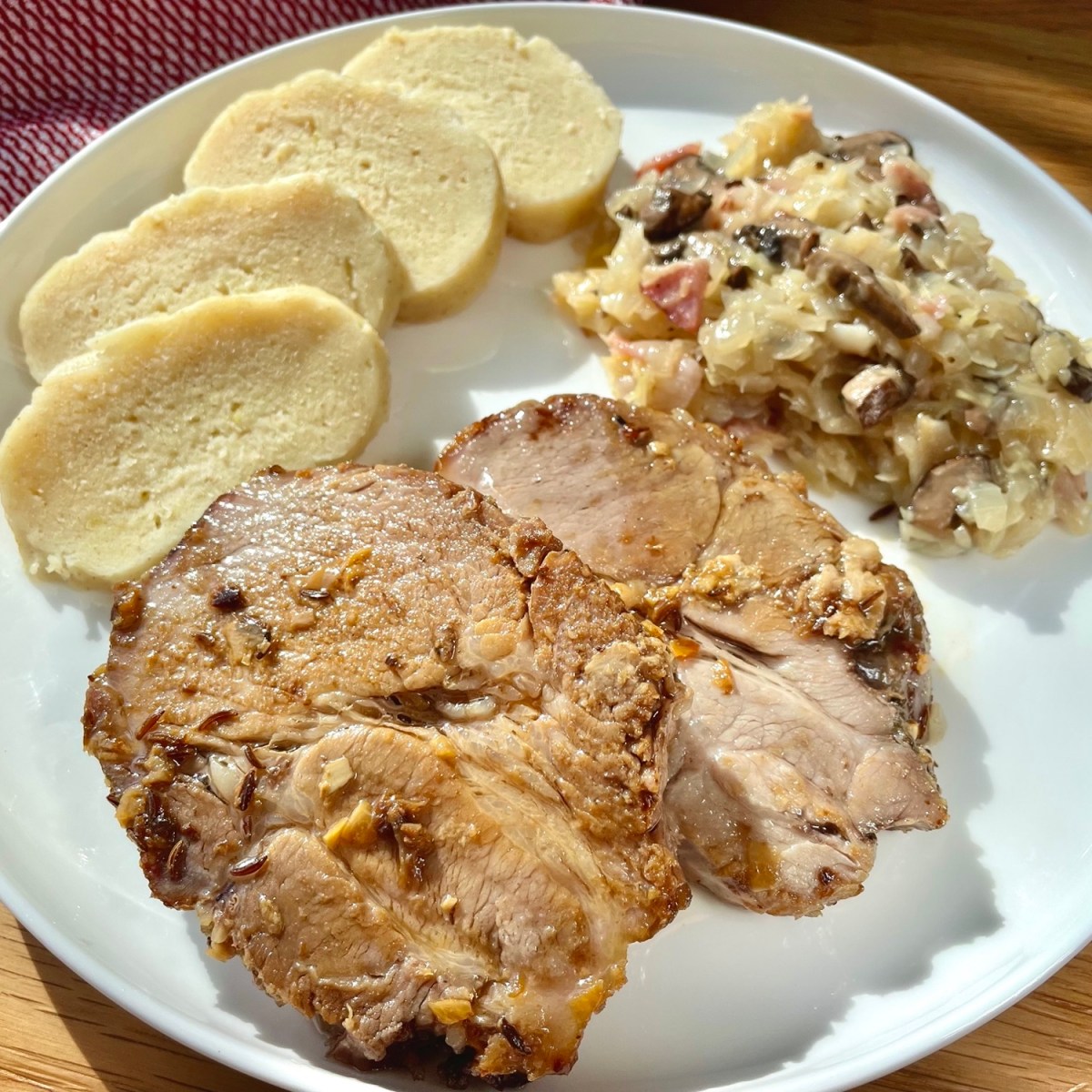 Vepřo knedlo zelo (pork, dumpling, sauerkraut) – a Czech national&nbsp;dish