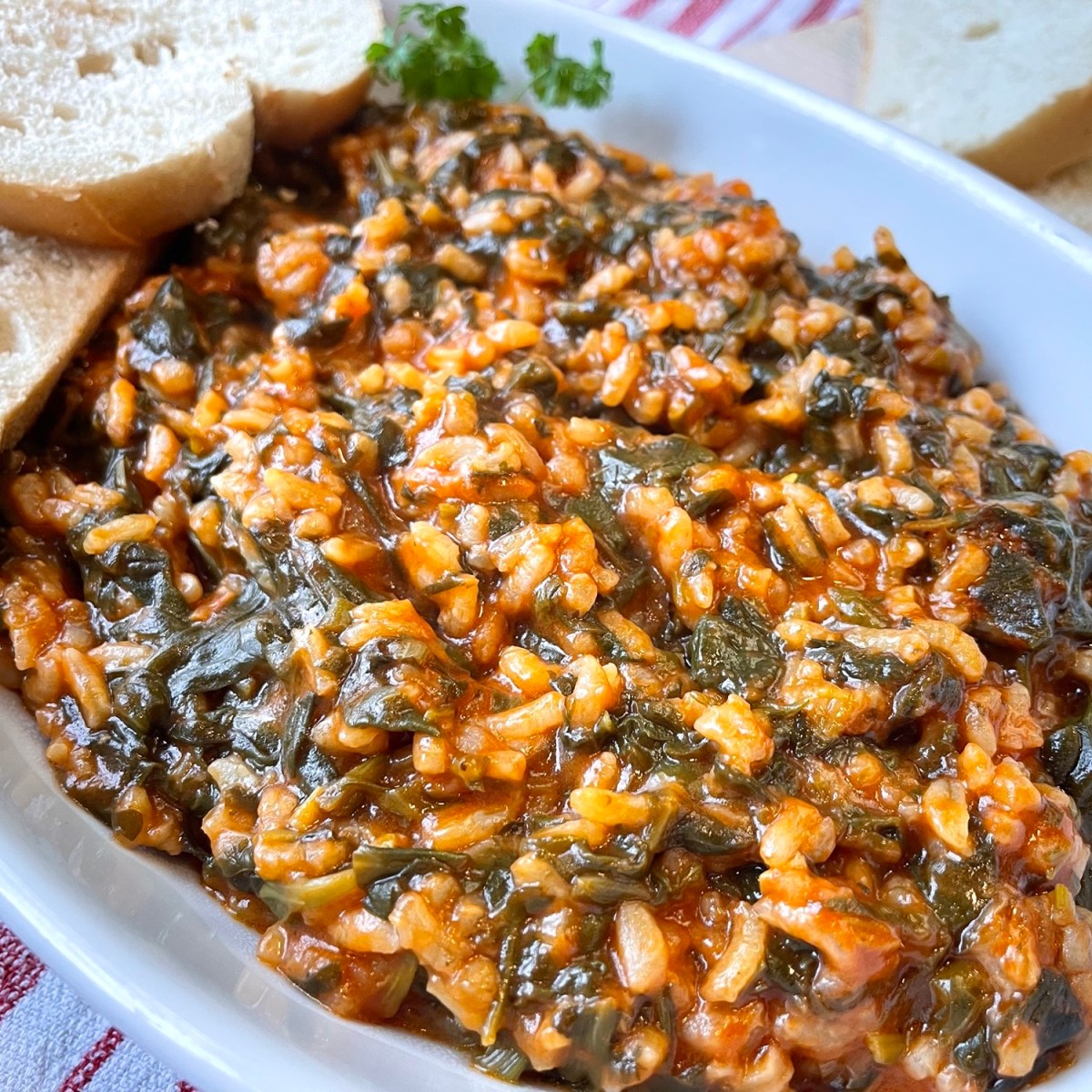 Tomato Spanakorizo – Greek Spinach&nbsp;Rice